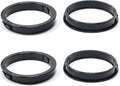 2-5/8"(70mm) Black Snap-in Knockout Insulating Bushing Grommets, Plastic Cable Hole Grommet for Wiring, Round Nylon Snap in Locking Electrical Wire Cord Hose, Tubing Bushings Grommets, 4pcs