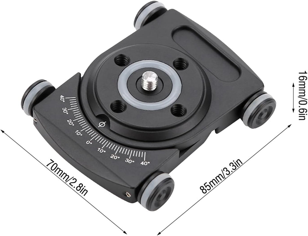 Camera Slider, Camera Car Aluminium Alloy 4 Wheeled Tabletop Slider with 1/4 Screws, Filming Equipment for Ball Head Phone Clamp DSLR Camera Video Camcorder