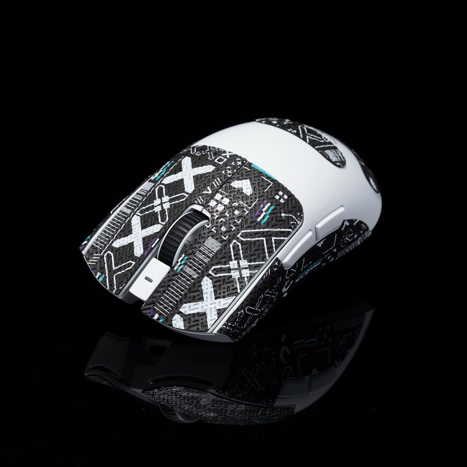 Grip Tape for Razer Viper V3 Pro - Anti-Slip,Enhanced Control, Sweat Resistance,Improves FPS Gaming Grip & Mouse Protection [Pre-Cut] Black White