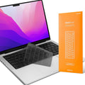 GhostCover Original Premium Ultra Thin Keyboard Cover Protector, Compatible with 2025 2024 2023 2022 2021 M5/M4/M3/M2/M1 Pro/Max MacBook Pro 14/16, M4-M2 MacBook Air 13/15, US ANSI Layout, Translucent