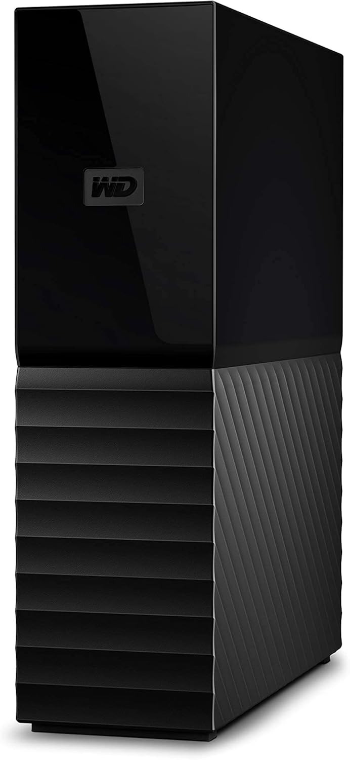 Western Digital 4TB My Book Desktop External Hard Drive, USB 3.0, External HDD with Password Protection and Backup Software - WDBBGB0040HBK-NESN