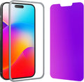 Compatible for iPhone 13 Pro Max Privacy Screen Protector/iPhone 14 Plus Screen Protector Tempered Glass 6.7 Inch, Purple Gradient Anti Blue Light HD Screen Protector Easy Installation