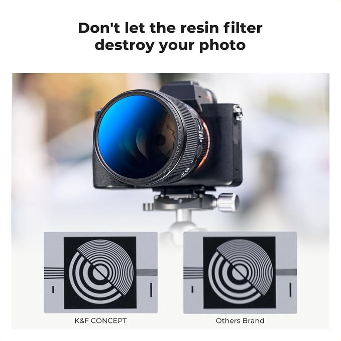 K&F Concept 72mm UV/CPL/ND Lens Filter Kit-18 Multi-Layer Coatings, UV Filter + - Image 7