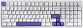 EPOMAKER Galaxy100 QMK/VIA Wireless Mechanical Keyboard with 8000mAh Battery and Numpad, CNC Aluminum, Full Size Gaming Keyboard, USB-C/BT5.0/2.4Ghz (White Purple, Marble White Switch)