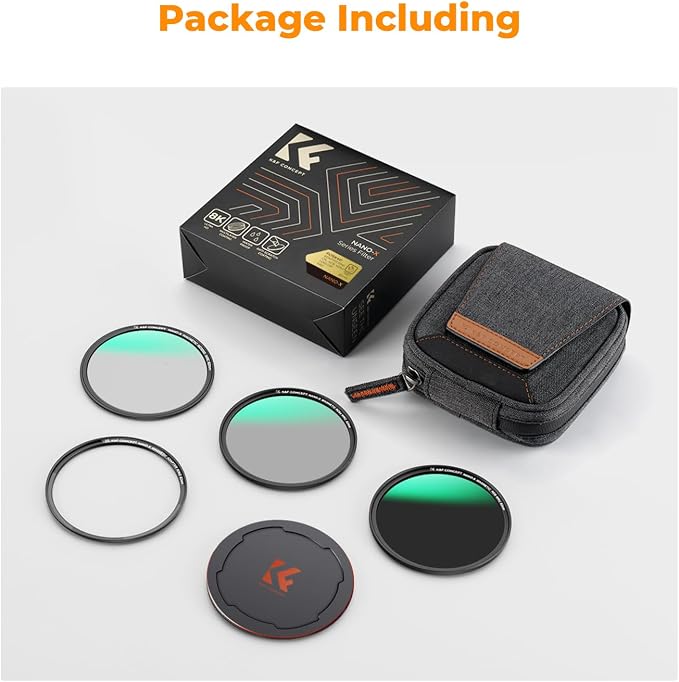 K&F CONCEPT 58mm Magnetic CPL+ND8+ND64+Magnetic Basic Ring+Lens Cap Camera Lens - Image 7