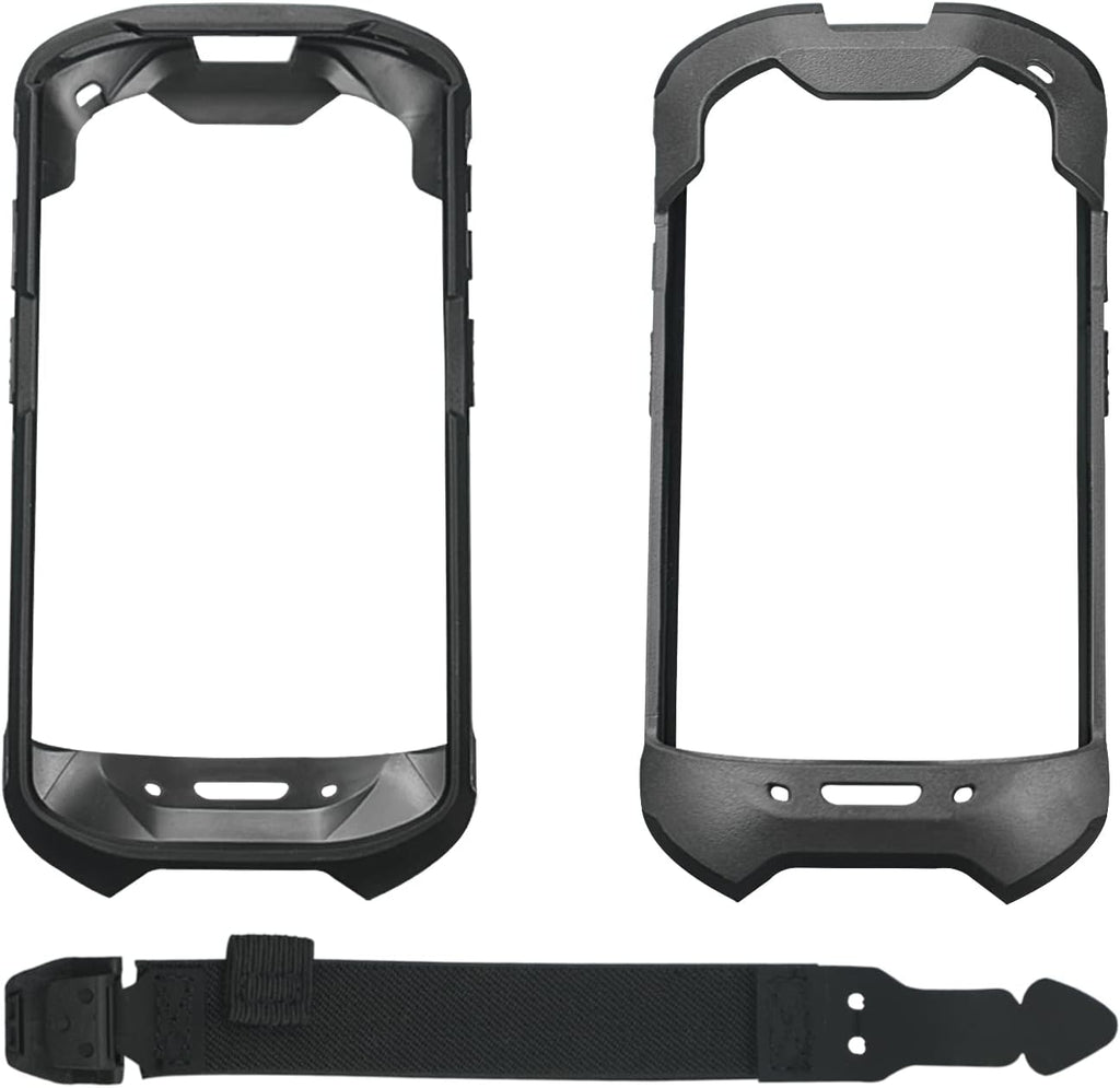 Protective Cover Case Rugged Boot with Hand Strap for Zebra TC51 TC52 TC56 TC57 TC510K,Case for Handheld Barcode Touch Mobile Computer,Scanner Accessories(Black)