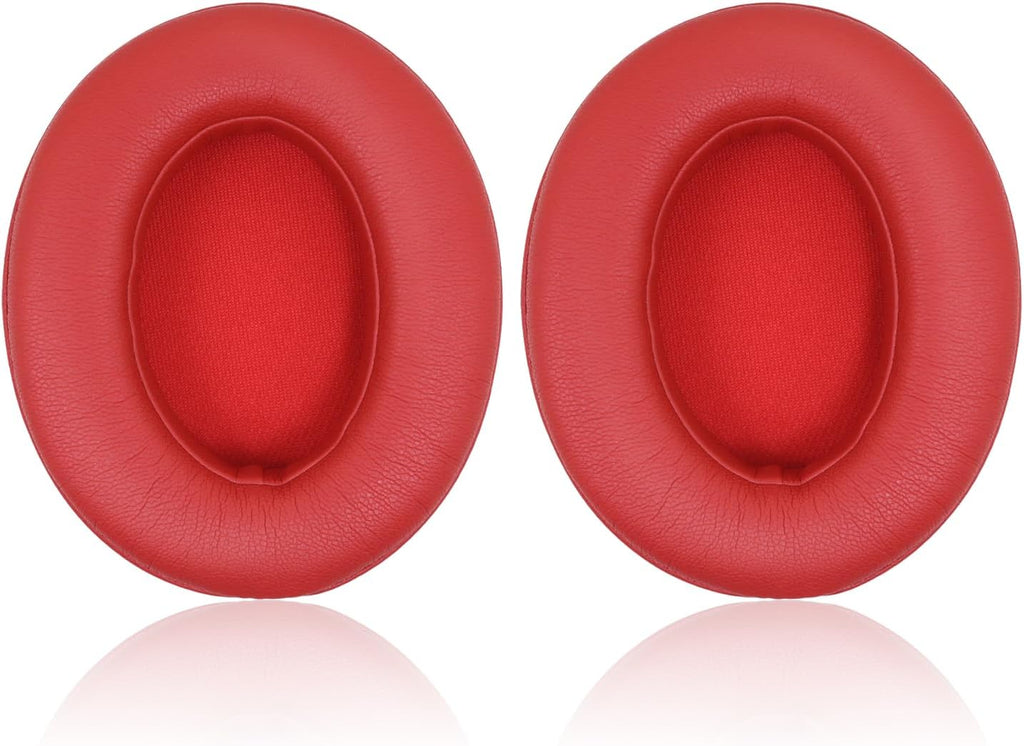 Replacement Ear Pads Cushions for Beats Studio 2 & Studio 3 Wired & Wireless Headphones, Earpads with Soft Protein Leather, Noise Isolation Memory Foam -red