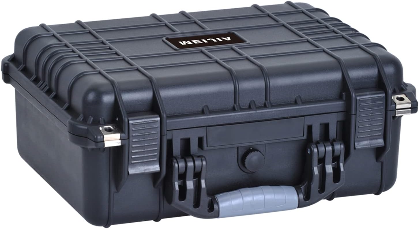MEIJIA Portable All Weather Waterproof Camera Case With Foam,Fit Use of Drones,Camera,Equipments,Pistols,15.98x12.99x6.85inches