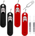 6 Pack SIM Card Removal Tool, Sim Card Tray Opening Tool Eject Pins Needle Opener Ejector Compatible with All iPhone Apple iPad HTC Samsung Galaxy Cell Phone Smartphone Watchchain Link Remover