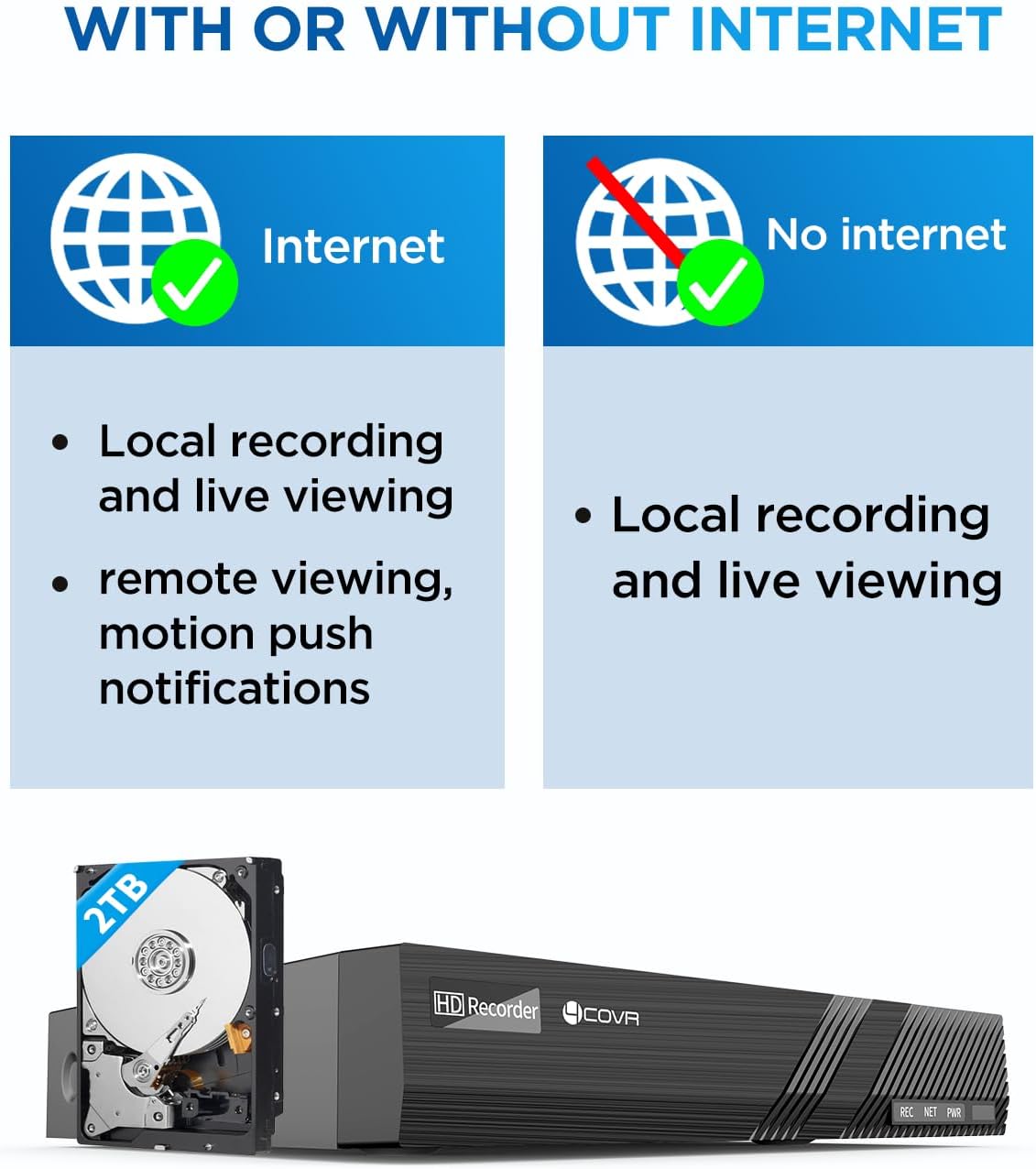 4COVR PoE Security Camera System, 8X 5MP IK10 Vandal-Proof IP67 Dome IP Camera with Audio, 8CH 4K NVR 2TB HDD, AI Human Vehicle Detection & Night Vision, 24/7 Home Recording, LY54AX5M0808