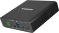 Krisdonia Portable Laptop Charger 32000mAh 100W PD Power Bank, External Battery Pack with 1 USB-C PD3.0 Port, 2 DC Ports, 2 USB QC3.0 Ports for Laptops, Tablets, Smartphones and Other Devices