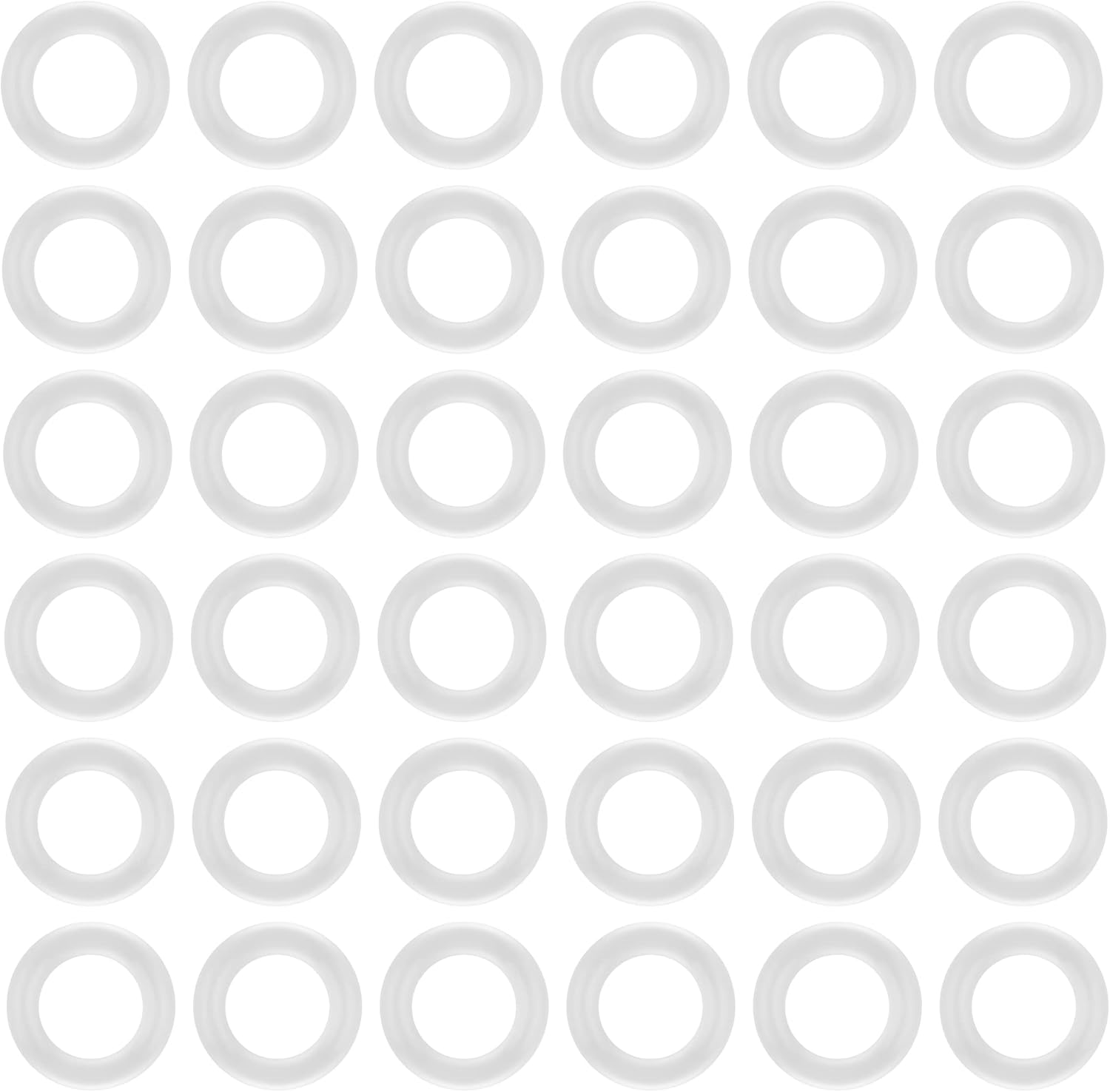 200Pcs Clear O-Ring Switch Dampeners Keycap for Mechanical Keyboard Cherry Mx, White…