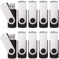 KEXIN 128GB Flash Drive 20 Pack Flash Drive Bulk USB Thumb Drive 128 GB USB Drive USB 2.0 Flash Drive with Led Indicator, Black