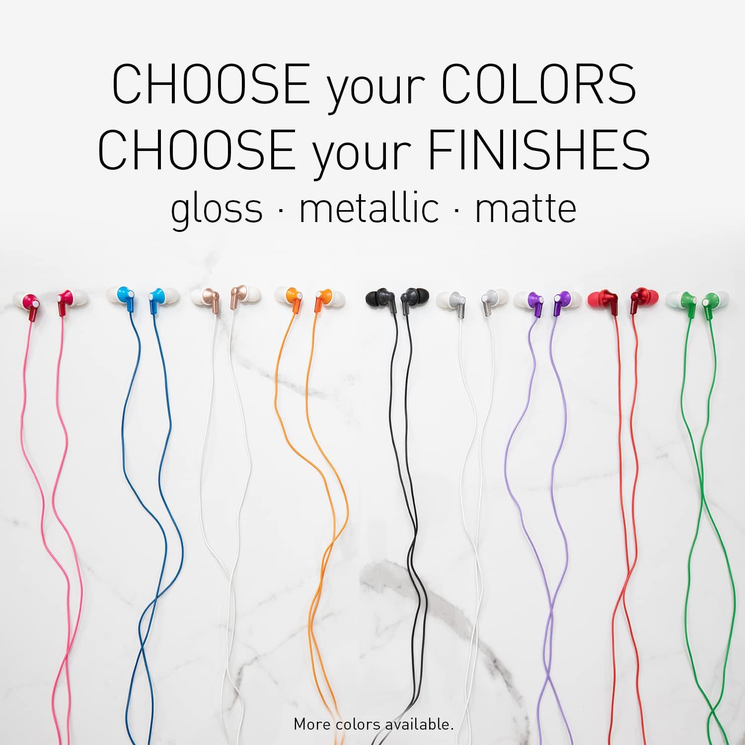 Panasonic ErgoFit Wired Earbuds, 3.5mm Jack In-Ear Headphones Wired with Dynamic Crystal-Clear Sound and Soft Ergonomic Custom-Fit Earpieces (S/M/L), for Phones and Laptops - RP-HJE120-S (Silver)
