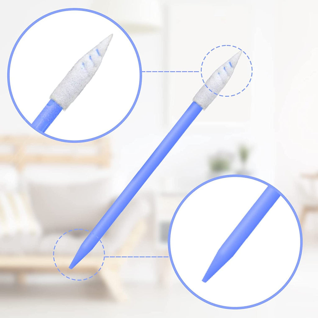 Wellgler's Foam Cleaning Swabs, Foam Swab Kits for Printers, Cameras, Optics, Guns, Electronics and Automotive Detail Swabs 200Pcs