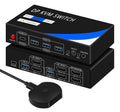 Dual Monitor Kvm Switch 2 Monitors 2 Computers HDMI 4k@60HZ,USB3.0. kvm switches 1 Monitors 2 Monitor 2 Computers,USB switcher 2 Computers Keyboard Mouse Switch (USB3.0+8KDP)