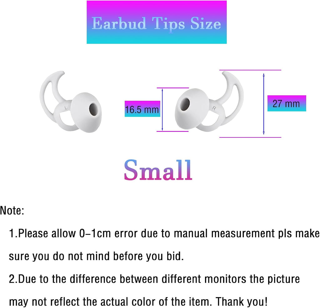 Small Silicone Ear Tips Replacement Earbud Tips Compatible with Bose Quietcomfort and Sport Headphone Eartips Rubber Tips Earbud Cap 3 Pairs