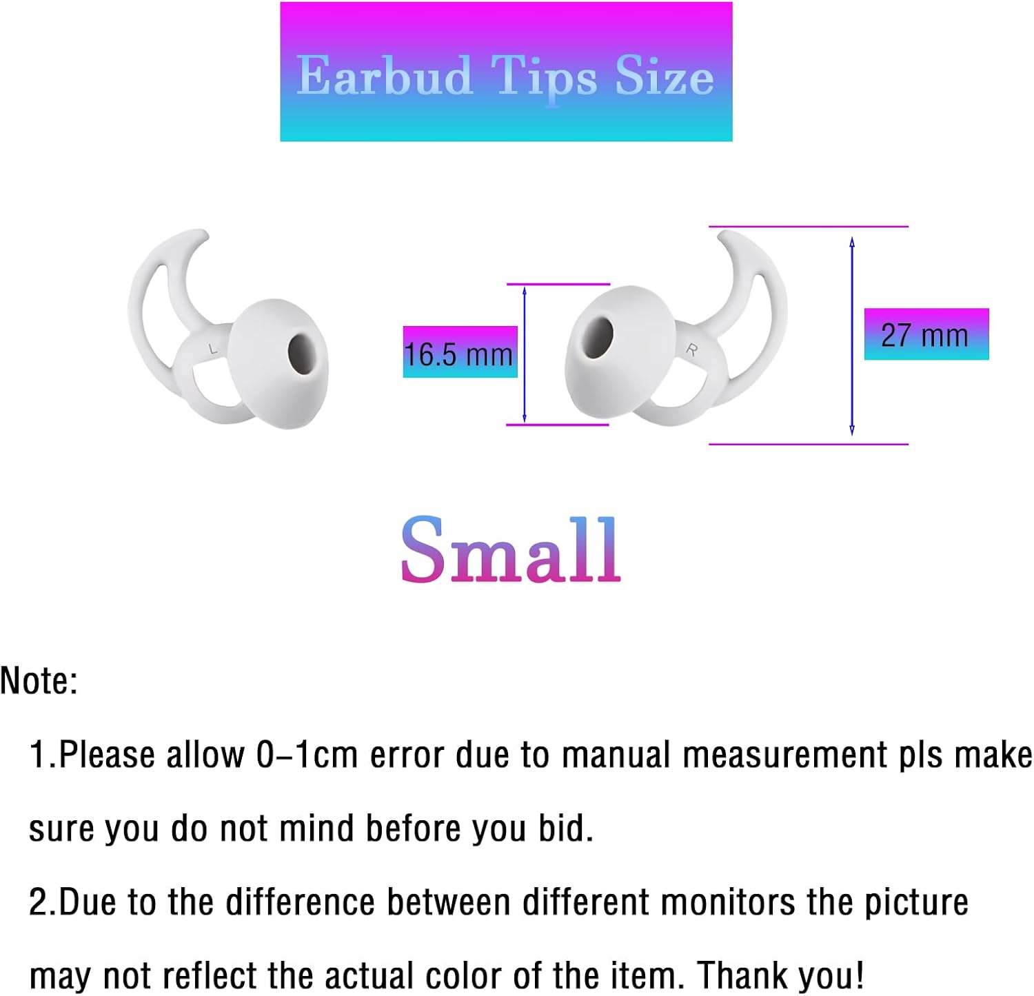 Small Silicone Ear Tips Replacement Earbud Tips Compatible with Bose Quietcomfort and Sport Headphone Eartips Rubber Tips Earbud Cap 3 Pairs