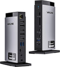 WAVLINK USB C DisplayLink Docking Station 15 in 1 with 3 HDMI,Laptop Docking Station Triple Monitor 4K60Hz,for M1 M2 M3 Mac and Windows,5 USB Ports, 2DP,Ethernet Port, Audio/Mic, SD/TF
