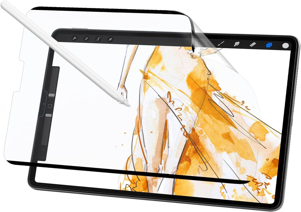 Nano-Suction Paper Feel Screen Protector for iPad Air 10.9 inch (5th/4th Gen), Pro 11 inch (4th/3rd/2nd/1st Gen), Removable, Reusable, Write as Real Paper, Anti Glare, Stable, Matte Finish