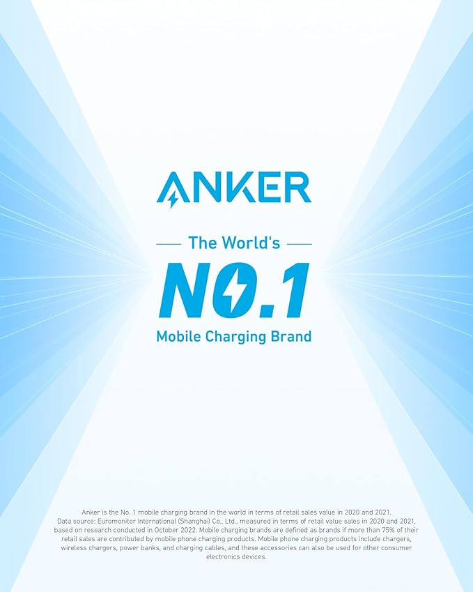 Anker Power Strip with 2100J Surge Protector, Outlet Extender, 5ft Extension - Image 3