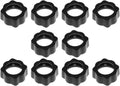 Maxmoral 10PCS Replacement Car Mount Bracket Fastening Nuts 17mm Ball Joint Fixed Adapter for Camera DVR Wireless Charger Car Vent Handle Kit Phone Mount Screw Head Black