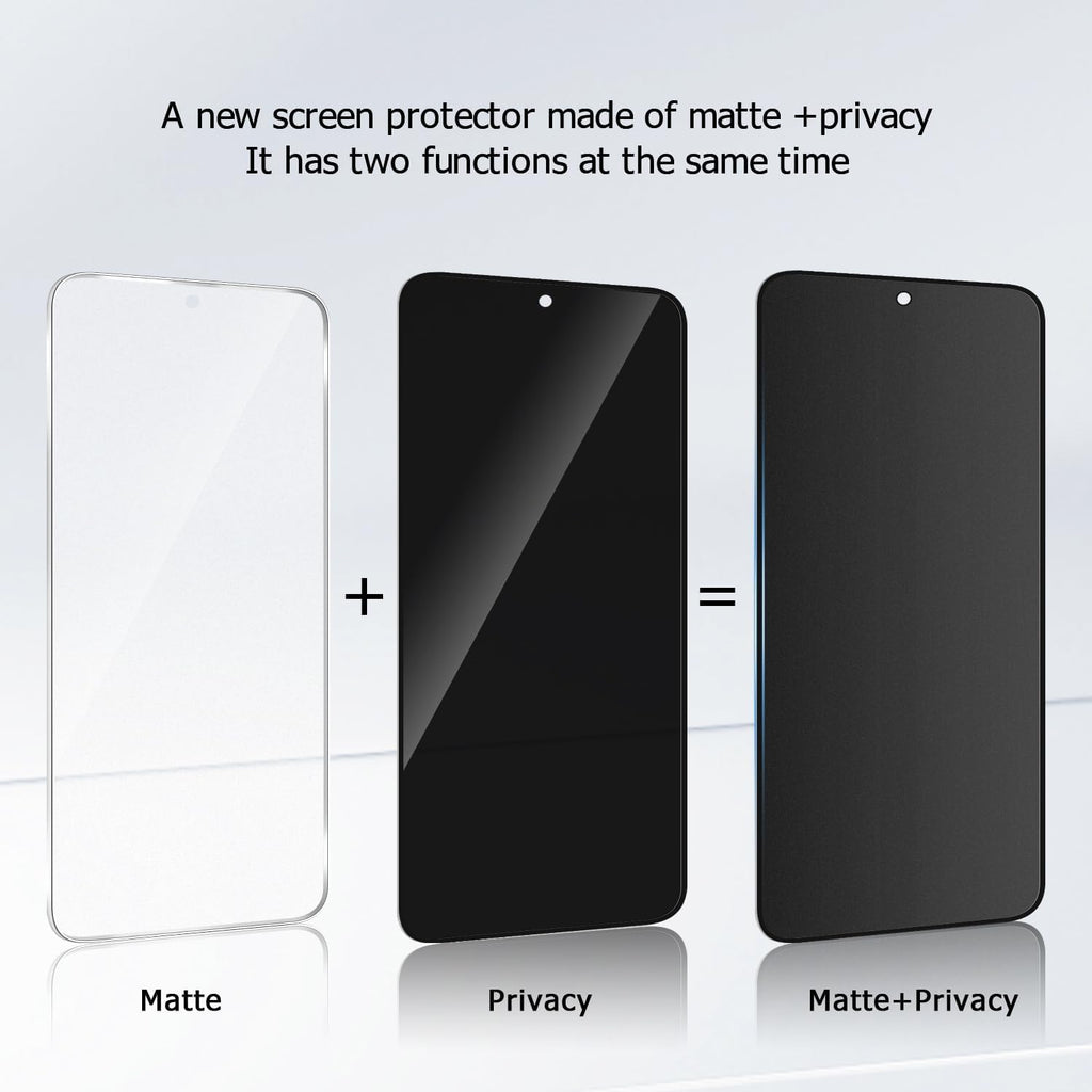 2 Pack Matte Privacy Screen Protector for Samsung Galaxy S24/S25,9H Tempered Glass,Anti-Glare,Anti-Spy,Anti-Scratch, Smooth and Responsive Absolute Fingerprint Compatibility Touch Screen HD Clear