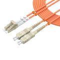 Multimode Duplex OM1 Fiber Patch Cable LC/UPC to SC/UPC 70M/229FT Fiber Optic by lidkew