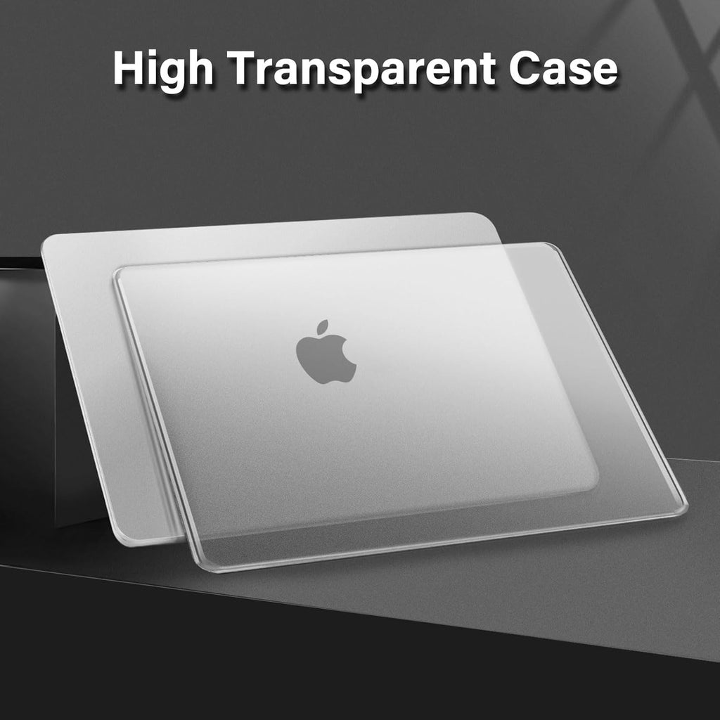 MOSISO Compatible with MacBook Pro 16 inch Case 2025 2024 2023 2022 2021 M4 M3 M2 M1 A3403 A3186 A2991 A2780 A2485, Natural Original Color Hard Case&Keyboard Cover&Screen Film&Type C, Frost Clear