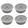 Desk Grommet 2" (50 mm), Desk Hole Cover for Cables Dark Grey, Cable Grommet ABS Plastic, Desk Hole Grommet for Office and Home Table Cable, Detachable & Flexible Cable Cord Organizer-4 Pcs