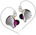 Gaming Earbuds Headphone, KZ ZS10 Pro Gaming for IEM Earphone, KZ in Ear Monitor IEM HiFi Earphone Earbuds with 5 Driver 4BA 1DD with Detachable 0.75mm 2 Pin Cable for Singer (Purple No Mic)…