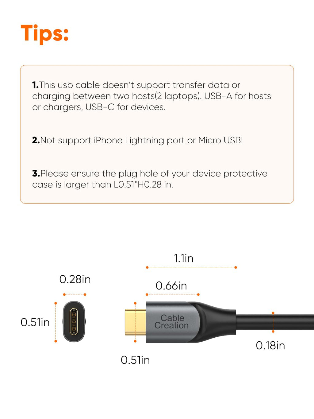 CableCreation USB C to USB A Cable 1FT 2Pack, USB-C to USB 3.1 USB 3.2 Gen2 10Gbps USB-A to C Data Cable, Android Auto Cord 3A for Type C External SSD MacBook Pro iPad S21, iPhone 15/16 Pro Max