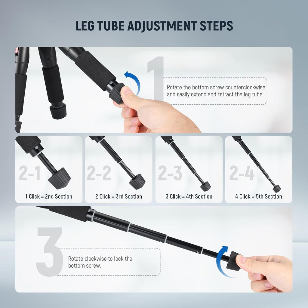 NEEWER Mini Desk Camera Tripod with Cell Phone Holder Compatible with iPhone for Video Recording Filming, 20"/50cm Small Portable DSLR Camcorder Webcam Stand, 360° Ball Head 1/4" QR Plate, TP-AAM521