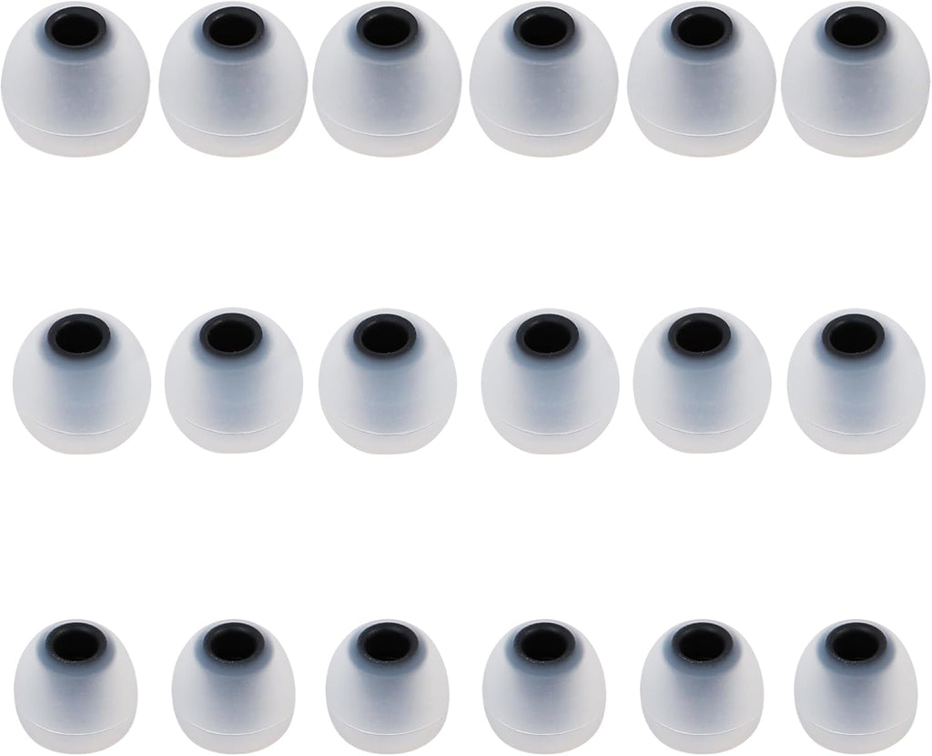 Replacement Earbud Tips Silicone Earbud Covers Fit Most in-Ear Earbuds(Inner Hole 3.8mm -5.1mm) Headphone Ear Tips Earbuds Rubber Tips 9 Pairs S M L
