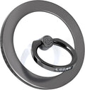 Magnetic Phone Grip for MagSafe, EI Sonador Magnet Phone Ring Holder, Removable, Compatible with iPhone 14 Plus 13 12 Pro Max Mini (Transparent Black Diamond)
