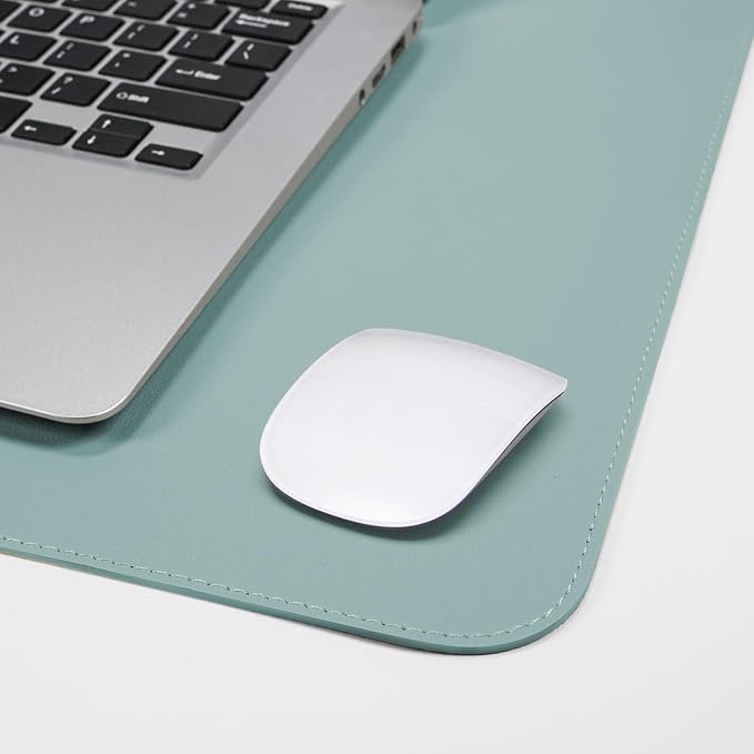 AFIING Cork Desk Mat 47" x 23.6", Dual-Sided Natural Cork & PU Leather Desk Pad - Image 4