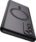 Magnetic for Samsung Galaxy S20 FE 5G Case 【Compatible with MagSafe】【Built-in Camera Lens Protector】 Slim Soft TPU Shockproof Phone Shell (Black)