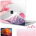 Tuiklol Case for 15 Inch Microsoft Surface Laptop 5/4/3 2022-2020, Model 1979/1953/1872/1873 Hard Shell Cover, Keyboard Cover+Screen Protector+Dust Plugs,Mountain and Tree