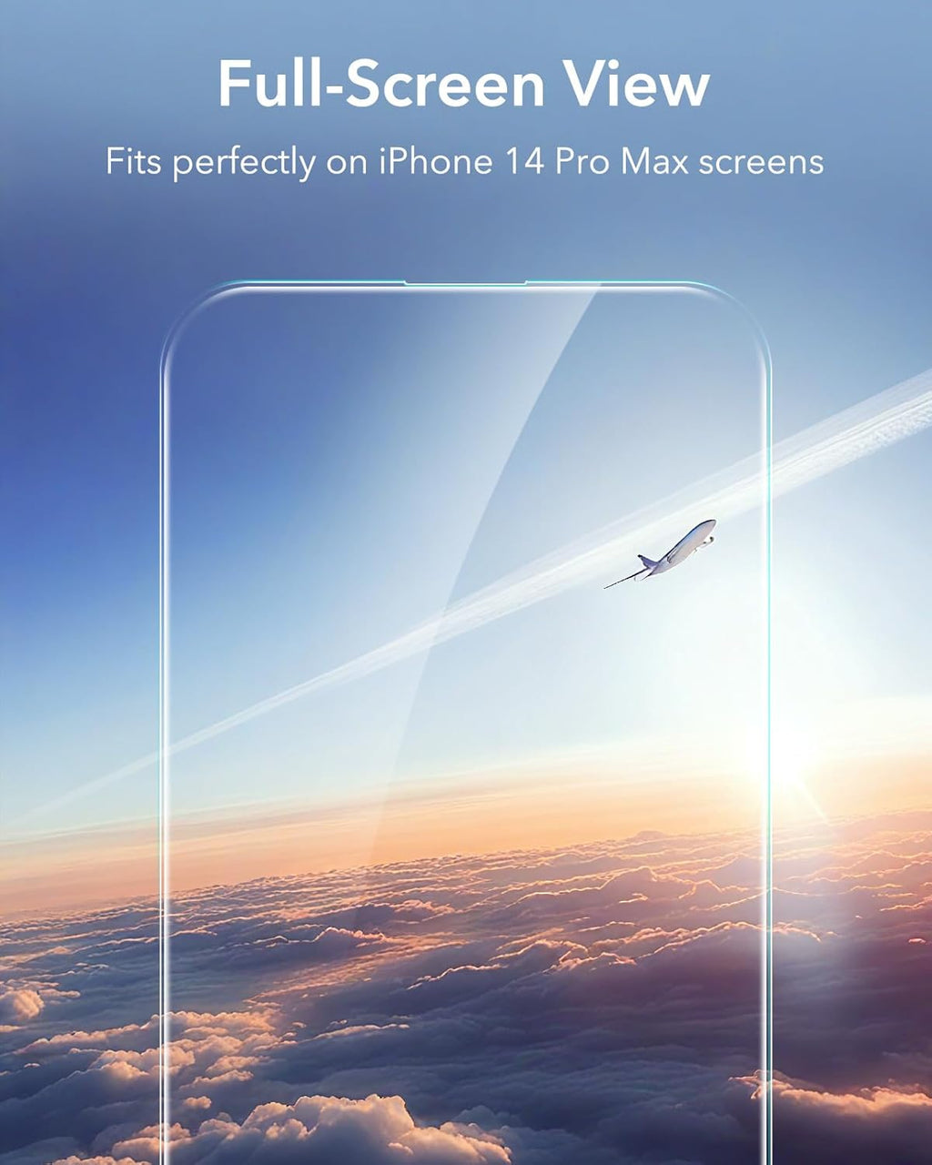 ESR 3 Pack for iPhone 14 Pro Max Screen Protector, [9H Hardness] [Military Grade Shatterproof] Tempered Glass Film with Flawless Fit Tray