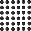 36 Pieces Small Earbud Tips Soft and Comfortable Silicone Earbud Tips Ear Bud Replacement Pieces Silicone Fit Most in-Ear Headphones，Inner Hole 3.8mm -5.5mm，Small Black Replacement Eartips