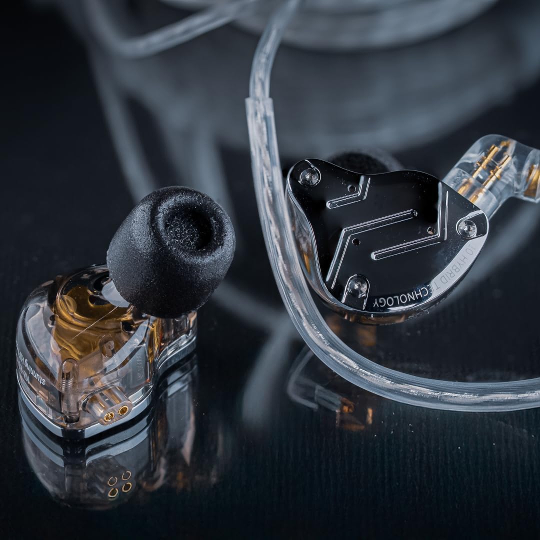 Comply 500 Core Series | Memory Foam Replacement IEM Ear Tips for KZ, Moondrop, FiiO Sennheiser & More | Superior Noise Isolation, Ultimate Comfort, Secure Fit | TechDefender, Black, Small (3 Pairs)