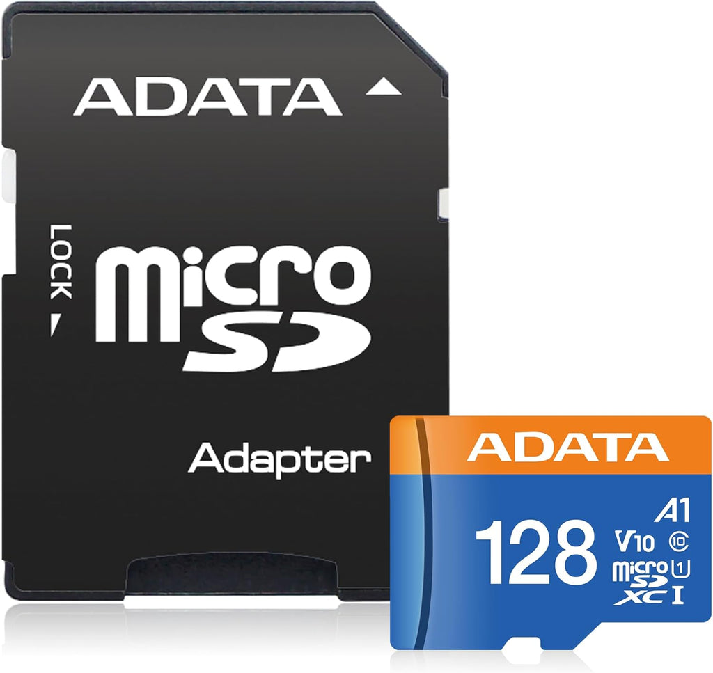 ADATA Premier 128GB 3-Pack MicroSDHC/SDXC UHS-I Class 10 V10 A1 Memory Card with Adapter Read up to 100 MB/s (128GB 3 Pack)