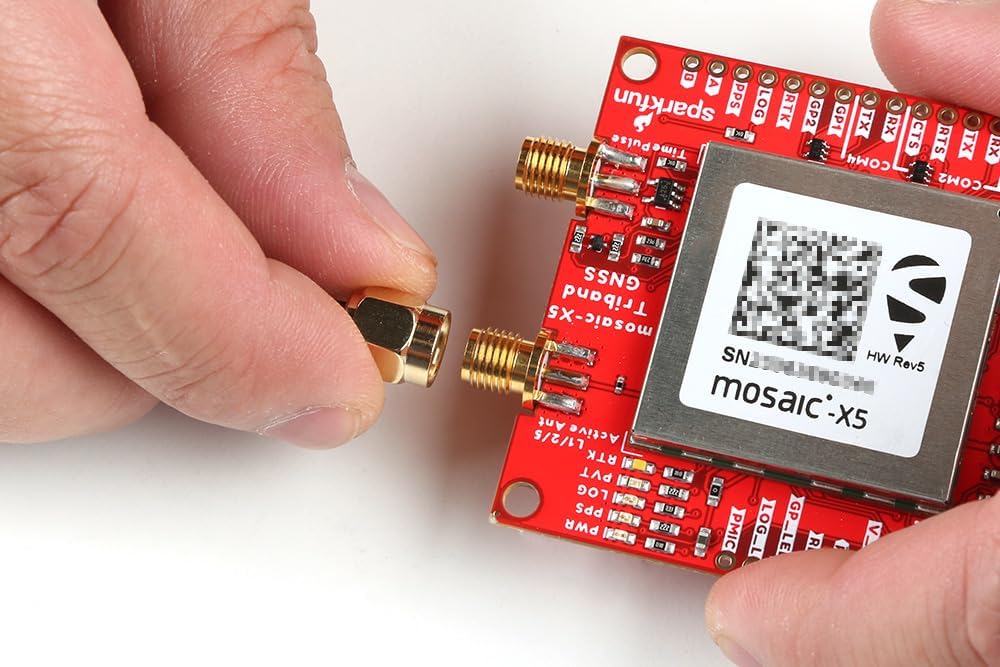 SparkFun Triband GNSS RTK Breakout - Mosaic-X5 high-Precision GNSS Receiver, with SD Capabilities and USB-2.0, MultiBand GPS Antenna, Board Dimensions: (Inches) 2.50 x 2.00