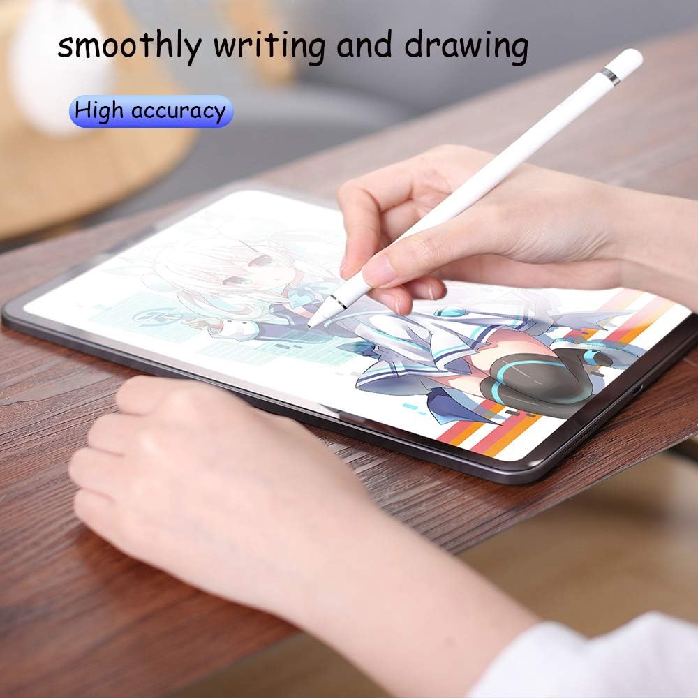 DOGAIN Active Digital Stylus Pen for Touchscreen, Stylus Pencil for Apple iPad mini/Pro/Air, Samsung, iPhone, Android and Most Phone & Tablet, 1.5mm Fine Point Rechargeable Pens - White