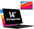 HD Laptop Privacy Screen 14 inch, Upgraded Laptop Privacy Screen for 16:9 Widescreen Removable Anti Glare Cover and Blue Light UV-Blocking Filter