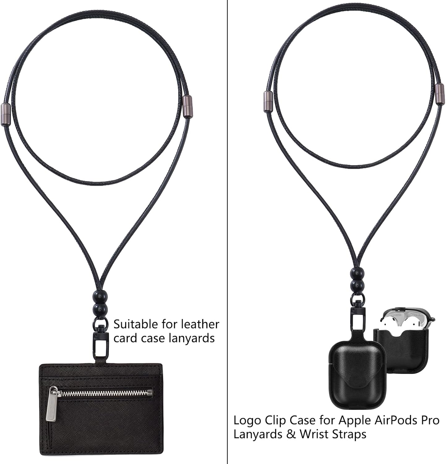 cell phone lanyard Detachable Phone Chain Strap Leather 2-in-1 Wristlet Phone Strap