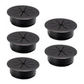 5 Pcs Desk Grommet 2-1/16" / 53 mm, Desk Hole Cover for Cables Black, Cable Grommet ABS Plastic, Desk Hole Grommet for Home & Office Pc, Detachable Cable Cord Organizer