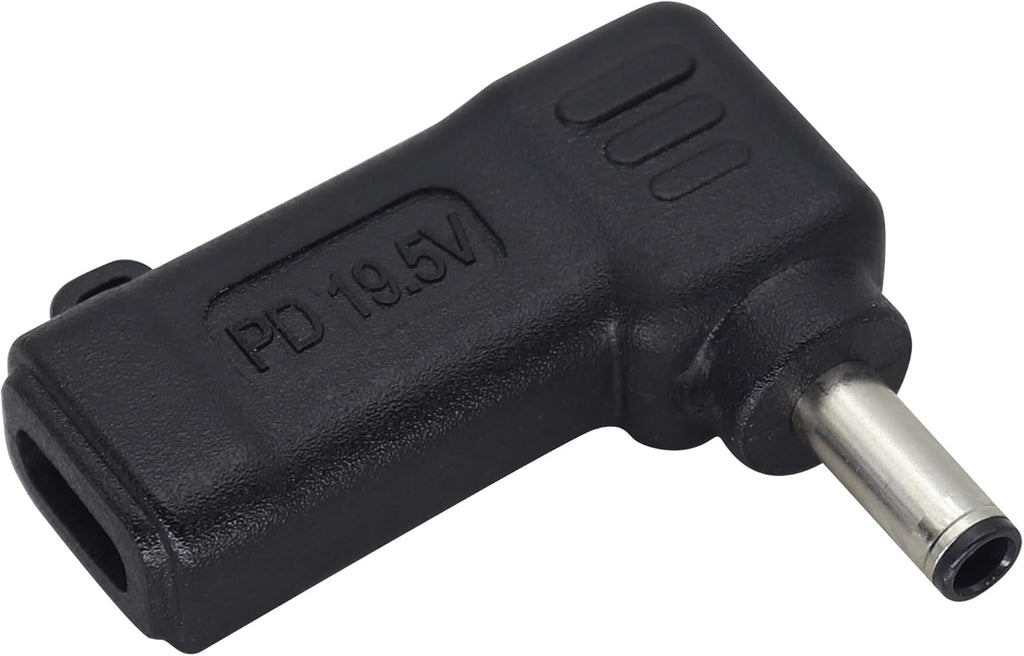 90W PD Power Charger Connector Adapter USB C to 4.5mm Laptop Charging Adapter Type C Female to DC 4.5 x 3.0mm Male Plug PD Power Charger Connector for H-P/De-ll[DP-4530]