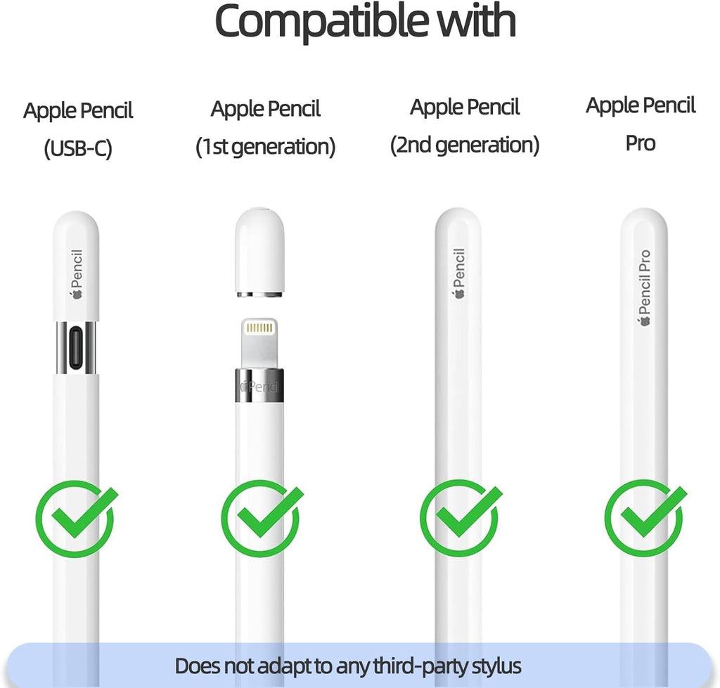 Replacement Pencil Tips for Apple Pencil Pro, Fine Point Metal Tip for Apple Pencil 2nd Generation and 1st Generation/Apple Pencil USB-C Wear-Resistant & Precise Control ipencil Tips Sets with Case