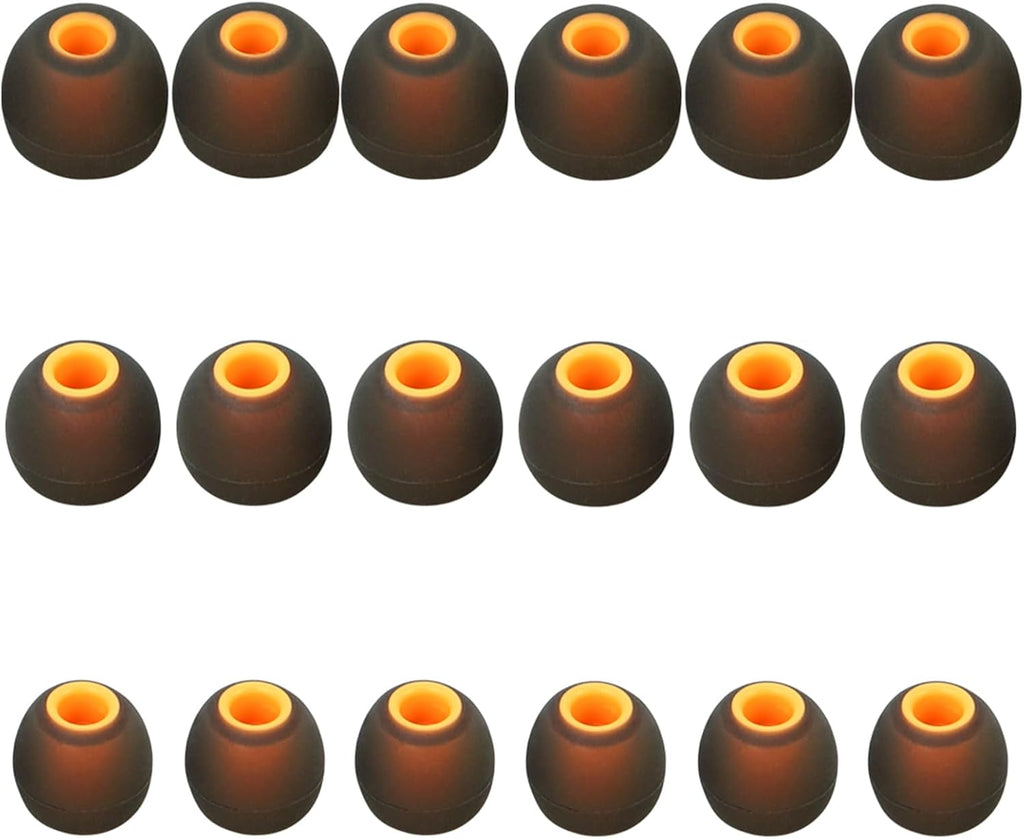 Earbud Replacement Tips Silicone Earbud Tips Earbud Covers Fit for in-Ear Headphones (Inner Hole 3.8mm -5.1mm) Earbud Rubber Tips Ear Tips,9 Pairs S/M/L